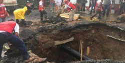 Ahora se abre socavón en Valle de Bravo