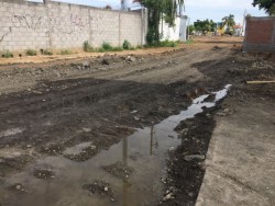 Se estanca el agua en Terranova