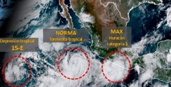 Ahora se forma la tormenta Norma en el Pacífico