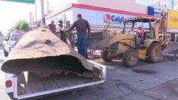 Retiran contenedor de gasolina encontrado en la zona 30
