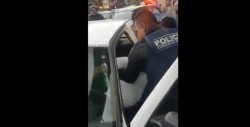 Agentes de la SSP detienen a compañero tras chocar ebrio