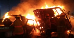 Impresionante choque en la México-Puebla provoca cierre carretero