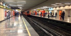 Estudiante es arrojado a las vías del metro