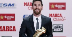 Messi recibe su cuarta Bota de Oro y no habla de su renovación