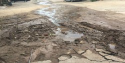Fuga de agua por la Epigmenio González