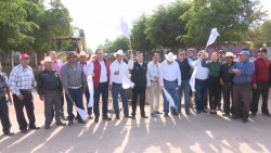 Llevan pavimentación a Las Grullas M.I.