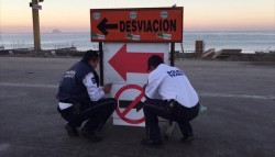 Sólo de norte a sur circulación en avenida del mar