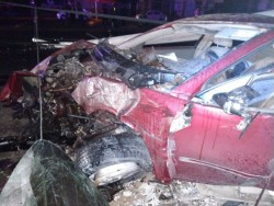 Muere en accidente automovilístico