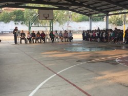 Honores a la Bandera en la Primaria Aguilar Barraza