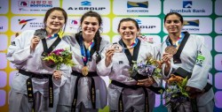 María del Rosario, Itzel y Briceida en el Top 4 de TKD