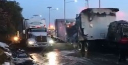 Se incendia tráiler en la autopista México-Cuernavaca