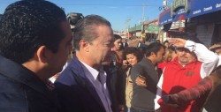 Autoridades recorren el Mercado de Abastos