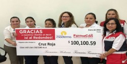 Benefician a Cruz Roja en redondeo