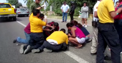 Sufre joven accidente de auto