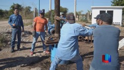Trabajan en drenaje de comunidades