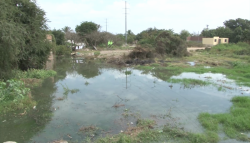 Se inundan de aguas negras en Villa Unión