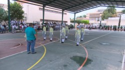 COBAES realiza concurso de escoltas y bandas de guerra