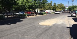 Sin rellenar pavimento en calle Ignacio Aldama