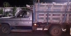 PEP asegura camioneta con combustible