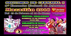 Mazatlán es sede del 8vo. Encuentro Nacional de Artesanos