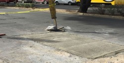 Reparan bache en la colonia Lomas de Guadalupe