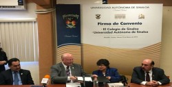 Firman convenio UAS y Colegio de Sinaloa