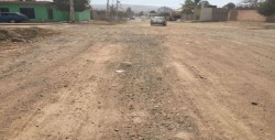 Calle en mal estado en la 21 Marzo