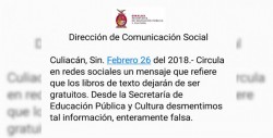 Libros no dejarán de ser gratuitos: SEPyC