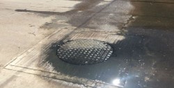 Fuga de aguas negra en Juntas del Humaya