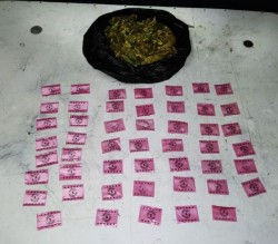 Aseguran dosis de mariguana, cristal y cocaína