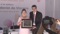 Reconocen a María Calderón como mujer culiacanense 2018