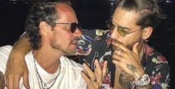 #Video El beso de Marc Anthony a Maluma que sorprendió a todos