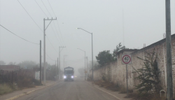 Densa neblina cubre  la zona rural de Mazatlán