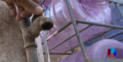 Se quejan por falta de agua