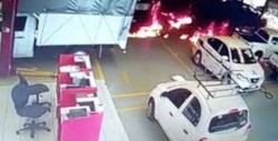 Atacan agencia automotriz con bomba en Uruapan