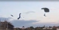 Muere al chocar y caer de "parachute"