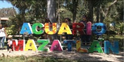 Turistas disfrutan de Acuario Mazatlán