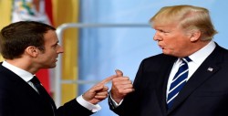 Macron y Trump celebran la "fuerte reacción internacional" contra Rusia