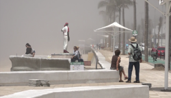 Otra vez la neblina, cubre la bahía mazatleca