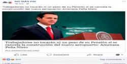 EPN no dijo que los trabajadores perderán su pensión si cancelan el aeropuerto