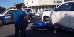 Choca camioneta en la que viajaría Senador Aarón Irízar