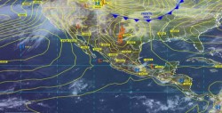 Frente frío 41 y canal de baja presión provocarán lluvias