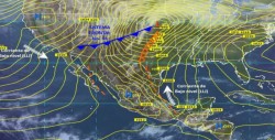 Frente frío 44 provoca vientos fuertes y posibles tolvaneras