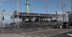 Instalan templete para la presentación de "Creedence Clearwater Revisited"