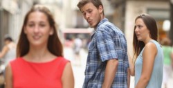 El meme del 'novio distraído' existe ¡desde el siglo XVIII!