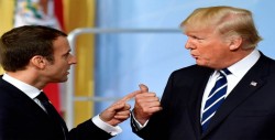 Macron advierte a Trump que hacer una guerra "contra todos" no funciona
