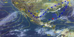 Lluvias con granizo y fuertes vientos al sureste de México