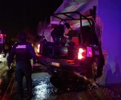 Resultan lesionados 4 policias estatales en persecución