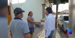 Visita Lamarque colonias de Cajeme
