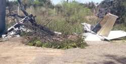 Se estrella avioneta en Villa Juárez